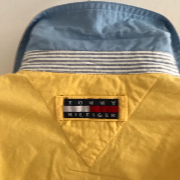 Tommy Hilfiger 100% Cotton Yellow Women’s Spring Oversized Jacket 90”s Y2K - Picture 13 of 16